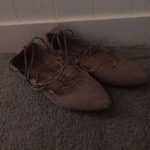 Lace up flats